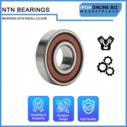 NTN 6303LLUC3/5K Deep Groove Ball Bearing 6300 series LLU C3 / 5K NTN 6303LLUC3/5K Deep Groove Ball Bearing 6300 series LLU C3 / 5K